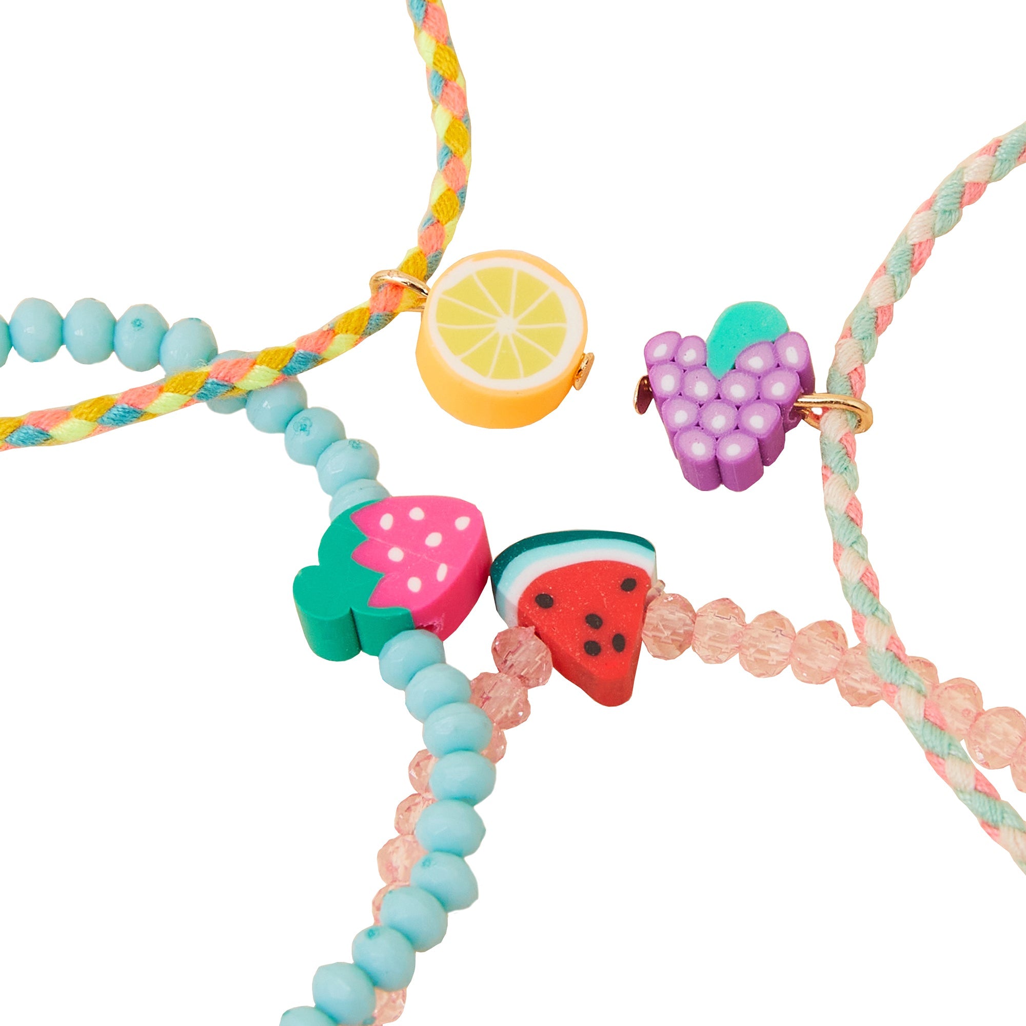 Accessorize London Girl s Fruit Friendship Bracelet Pack