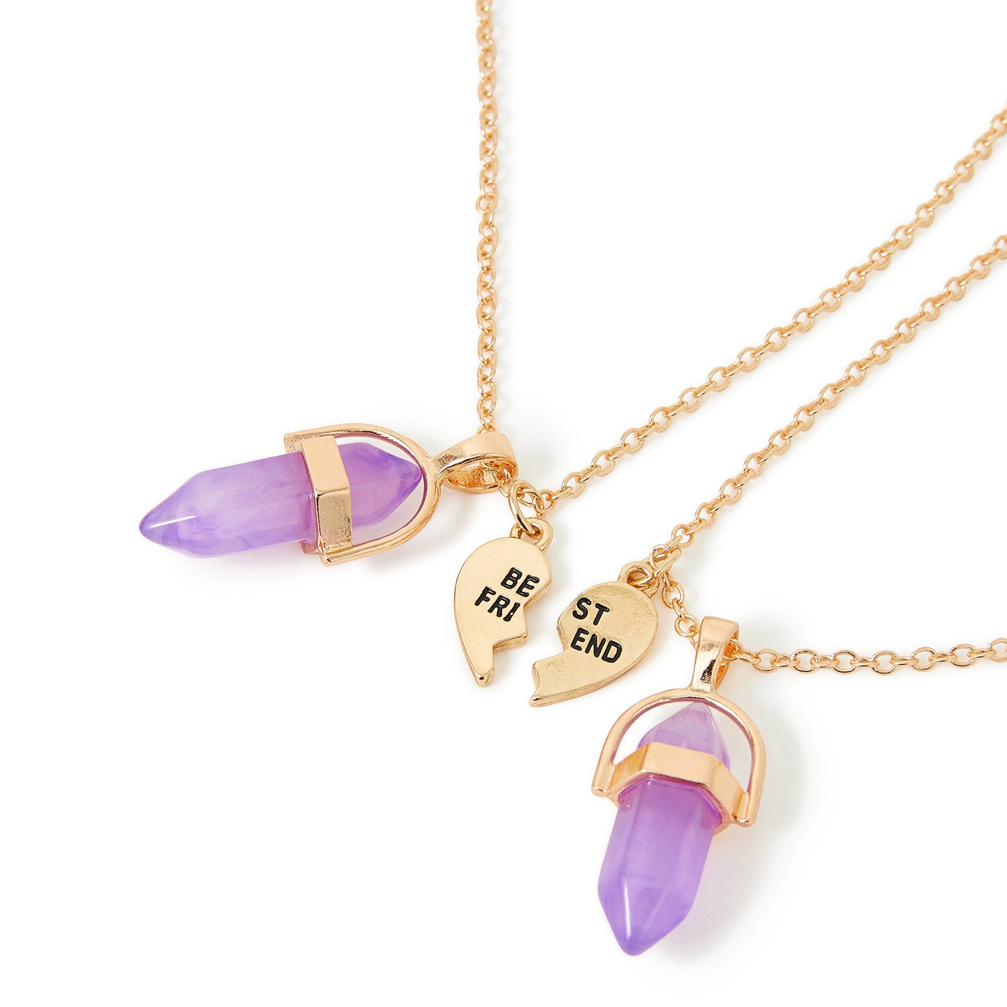 Accessorize London Girl's Bff Gem Necklace - Main Image