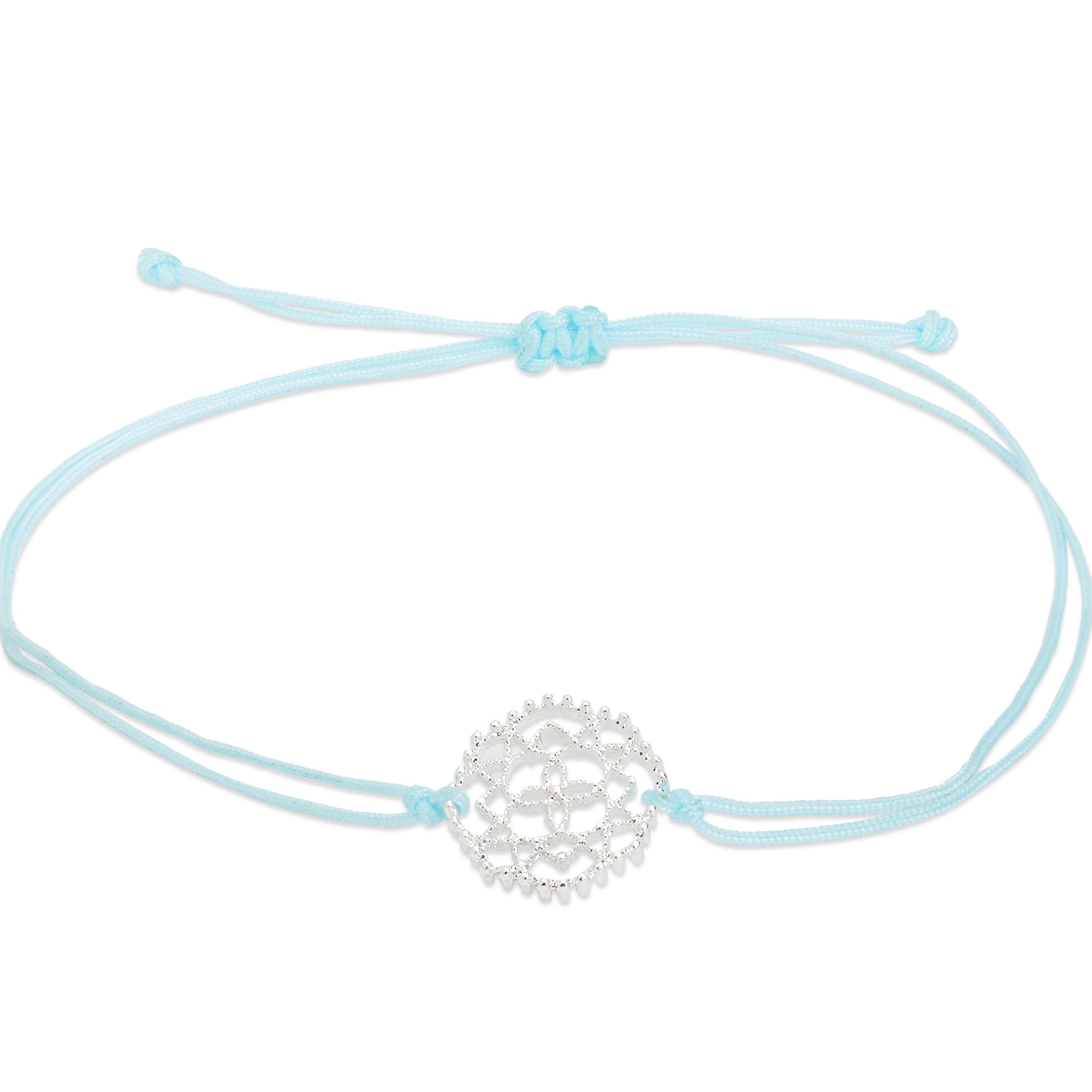 Accessorize London Women's Blue Filigree Friendship Bracelet