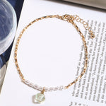Accessorize London Women's Pearl & Stone Charm Anklet
