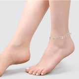 Accessorize London Women's Silver Butterfly Charm Anklet