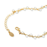Accessorize London Women's Twisted Faux Pearl Anklet
