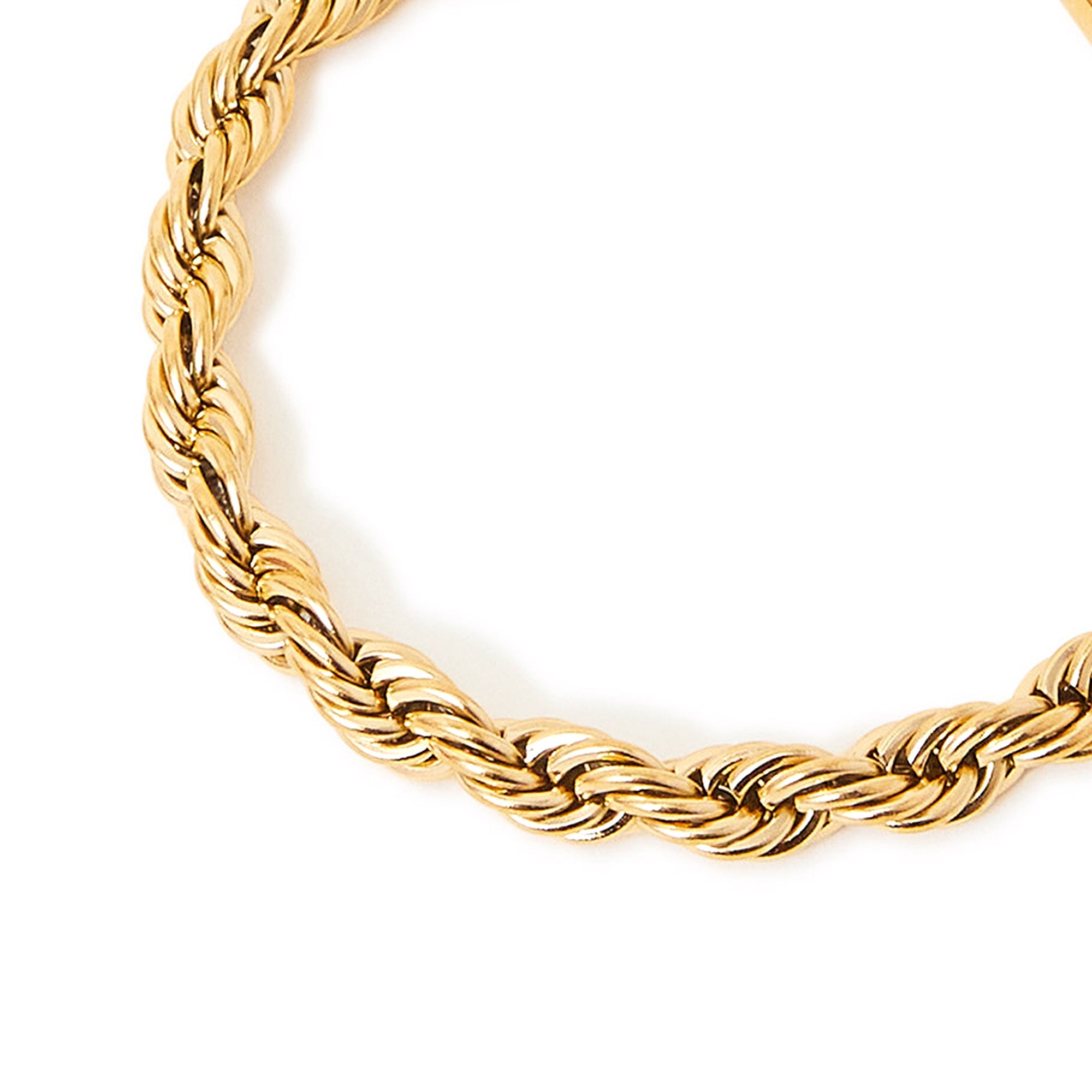 Accessorize London Women's Gold Stainless Steel Twisted Chain Bracelet