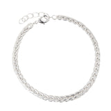 925 Pure Sterling St Silver Plated Platted Chain Bracelet For Women By Accessorize London