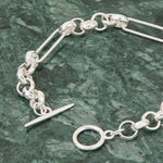 925 Pure Sterling St Silver Plated Belcher Bracelet For Women By Accessorize London