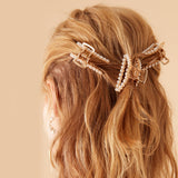 Accessorize London Women's Pearl 3 Medium Pearl Hair Claw Clips
