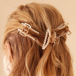 Accessorize London Women's Pearl 3 Medium Pearl Hair Claw Clips