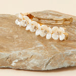 Pearl Sparkle Flower Barrette