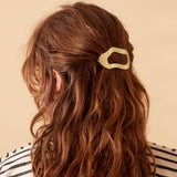 Accessorize London Women's Gold Molten Gold Barette Hair Clip