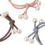 Accessorize London Women's Pearl End Bow Hair Ponies
