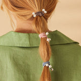 Accessorize London Women's Pearl End Bow Hair Ponies