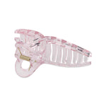 Accessorize London Women's Pink Translucent Hair Claw Clip