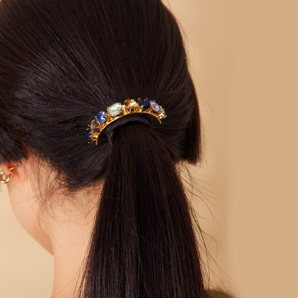 Accessorize London Women's Multi Gemstone cuff hairband