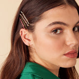 Accessorize London Women's Multi 4 Coloured Simple Slides Hair Clip