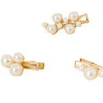 Accessorize London Women's Pearl 3 Mini Pearl Salon Hair Clips