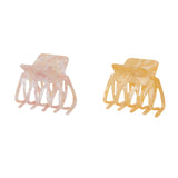 Accessorize London Women's Multi Marbled resin claw clips set of 2