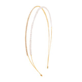 Accessorize London Women's Pearl Double Band Pearl & Diamante Alice