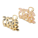 Accessorize London Women's Gold 2 Flower Hair Claw Clips