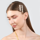 Accessorize London Women's Pearl 2 Diamond and Pearls Salon Hair Clips