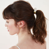 Accessorize London Women's White Pearl ponytail clip