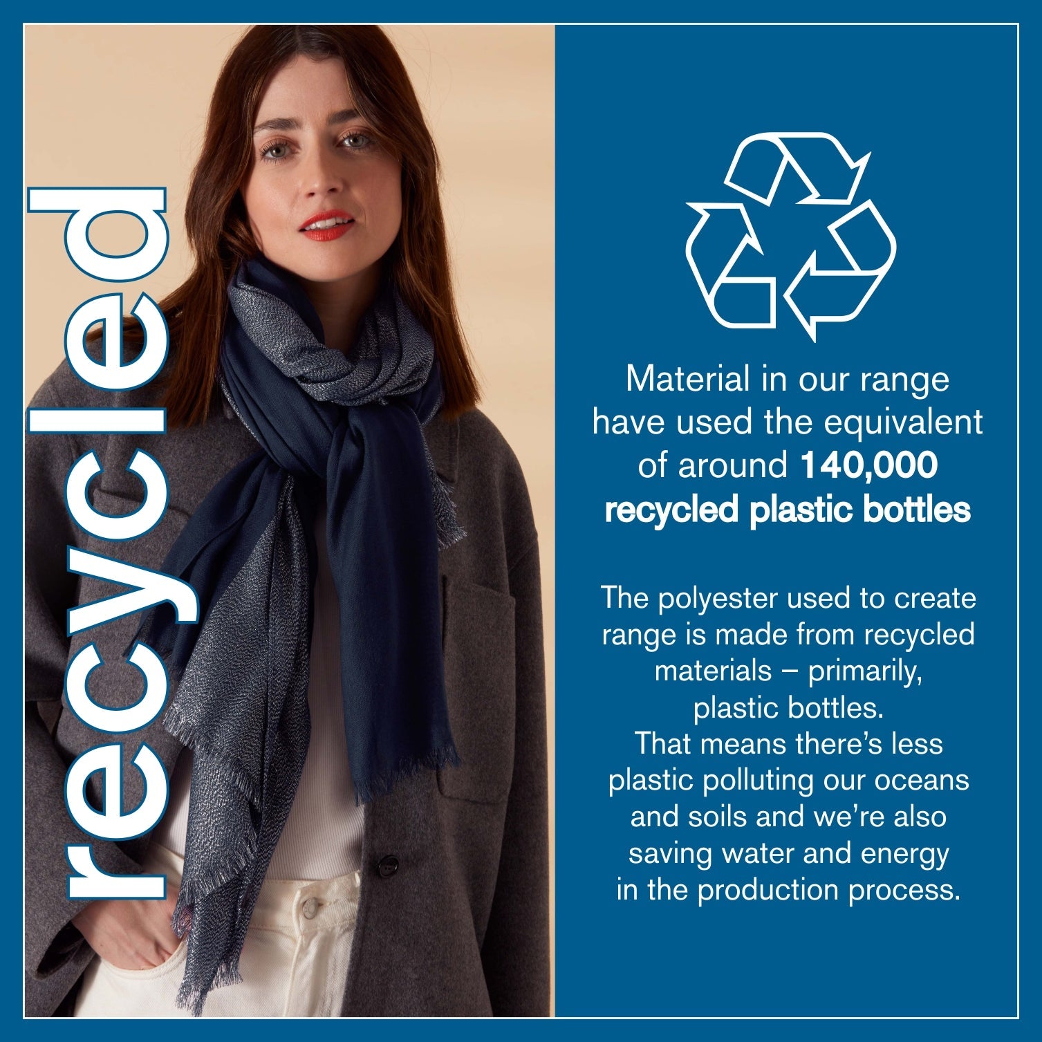 Accessorize London Women's Navy Occasion Scarf