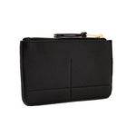 Accessorize London Women's Faux Leather Black Pocket Coin Purse