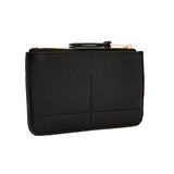 Accessorize London Women's Faux Leather Black Pocket Coin Purse