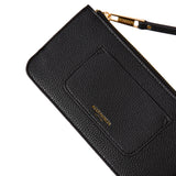 Accessorize London Women's Faux Leather Black Pocket Coin Purse