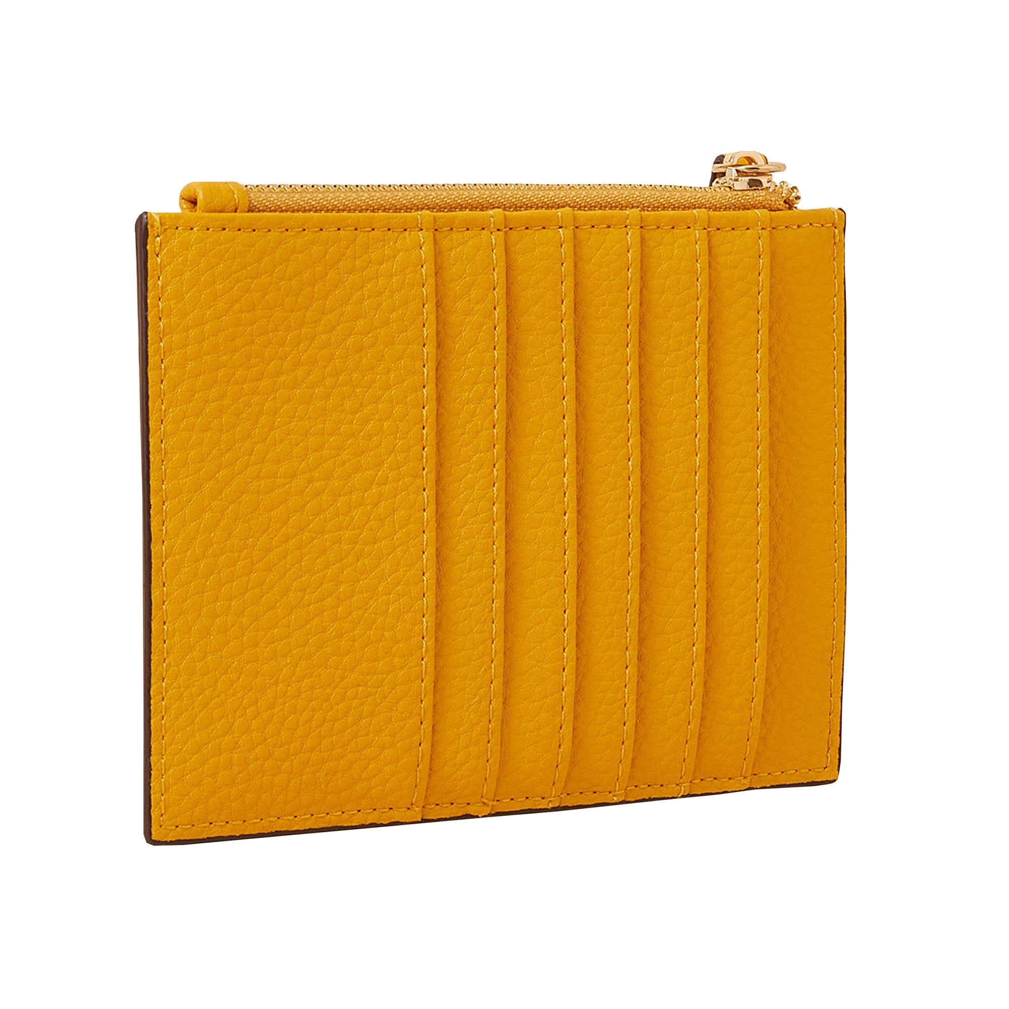 Accessorize London Women'S Faux Leather Yellow Large Functional Cardholder