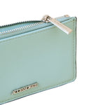 Accessorize London Women's Faux Leather Green Classic Card Holder