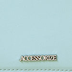 Accessorize London Women's Faux Leather Green Classic Card Holder