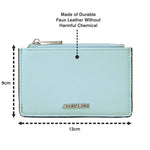 Accessorize London Women's Faux Leather Green Classic Card Holder