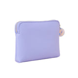 Accessorize London Women's Faux Leather Blue Classic Resin Zip Pull Coin Purse