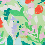 Accessorize London Women's Faux Leather Green Floral Printed Pouch