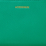 Accessorize London Women's Faux Leather Green Classic coin purse