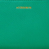 Accessorize London Women's Faux Leather Green Classic coin purse