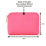 Accessorize London Women's Faux Leather pink Classic coin purse