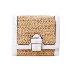 Accessorize London White Small Raffia Purse