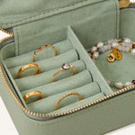 Accessorize London Green Mini Jada Jewellery Box