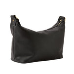 Accessorize London Women's Faux Leather Soft casual black webbing Sling Bag
