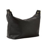 Accessorize London Women's Faux Leather Soft casual black webbing Sling Bag