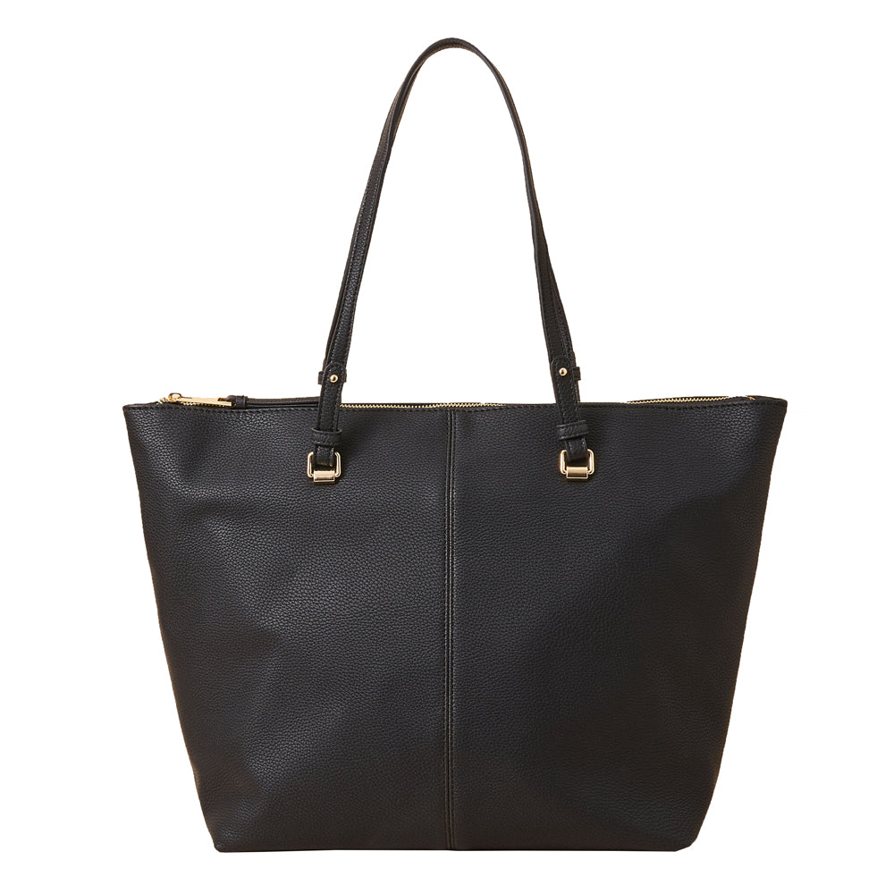 Calvin Klein Ck Large Tote Bag Black Zip Pouch Combo Handbag Purse for sale  online | eBay
