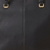 Accessorize London Women's Faux Leather Black Classic shoulder Bag