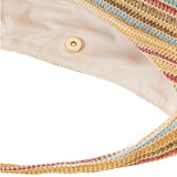 Accessorize London Women's Stripe Raffia Hobo