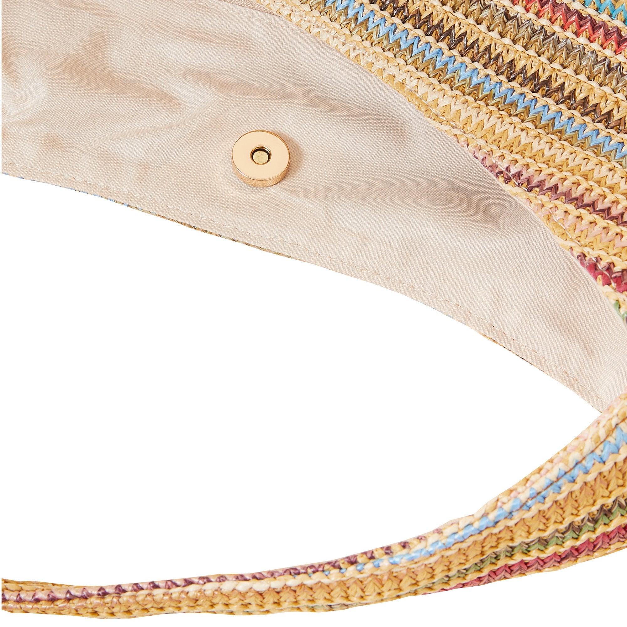 Accessorize London Women's Stripe Raffia Hobo