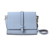 Accessorize London Women's Faux Leather Blue Large Strap Detail Sling Bag