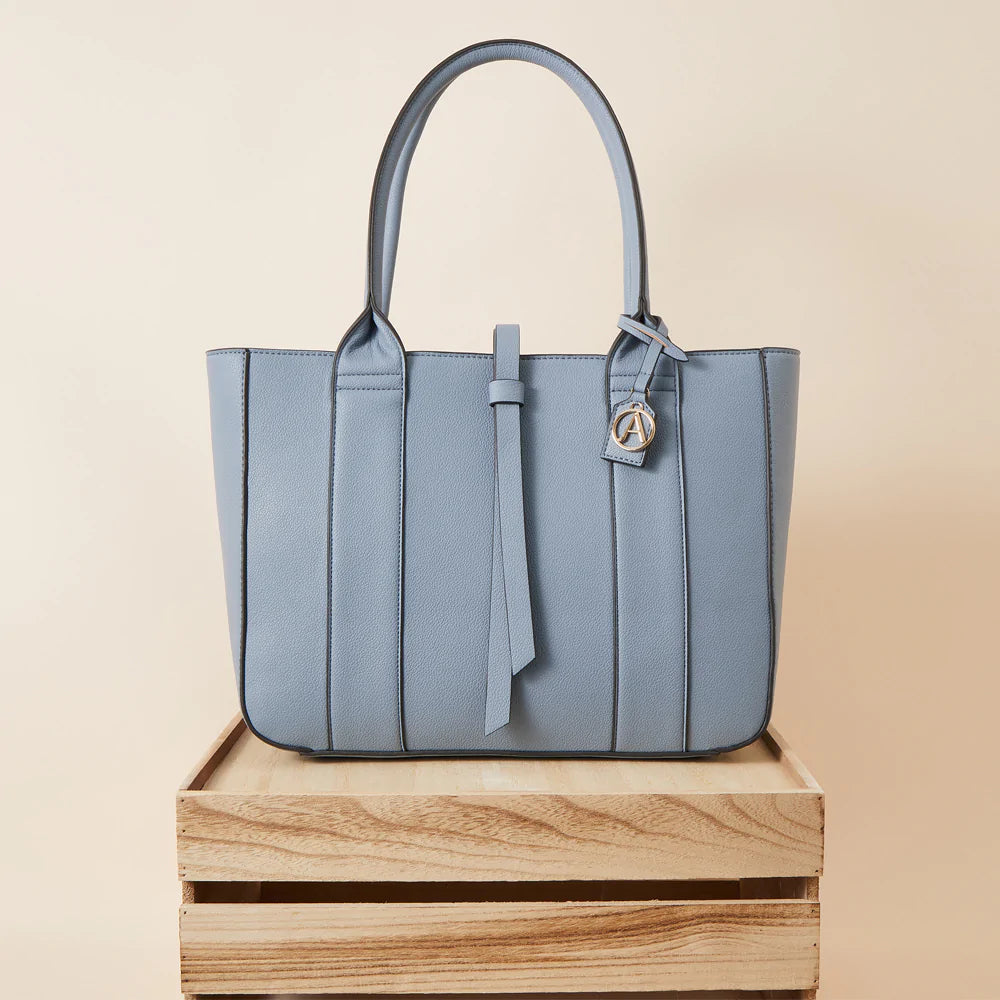 Accessorize London Women's Faux Leather Blue Multi Function Workbag