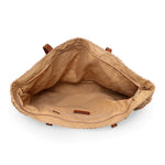 Accessorize London Women's Brown Classic raffia shoulder Beach bag