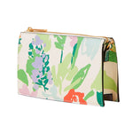 Accessorize London Women's Faux Leather Multi Floral printed Zip Sling Bag