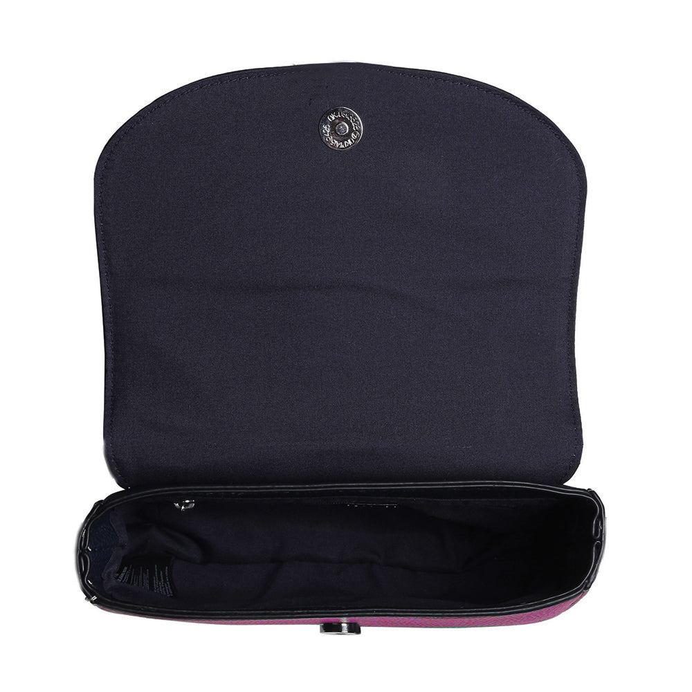 Accessorize London Women's Pink Straight Flap Saddle Sling Bag